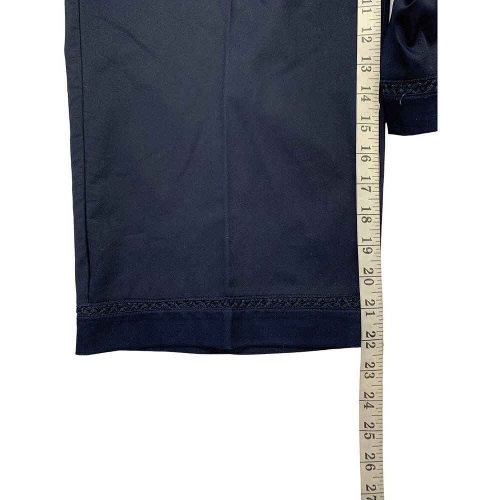 Alfred Dunner Women's Navy Blue Positano Capri - Picture 5 of 6
